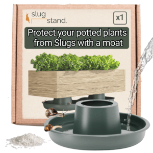 slugstand slug proof plant pot stand with a water moat