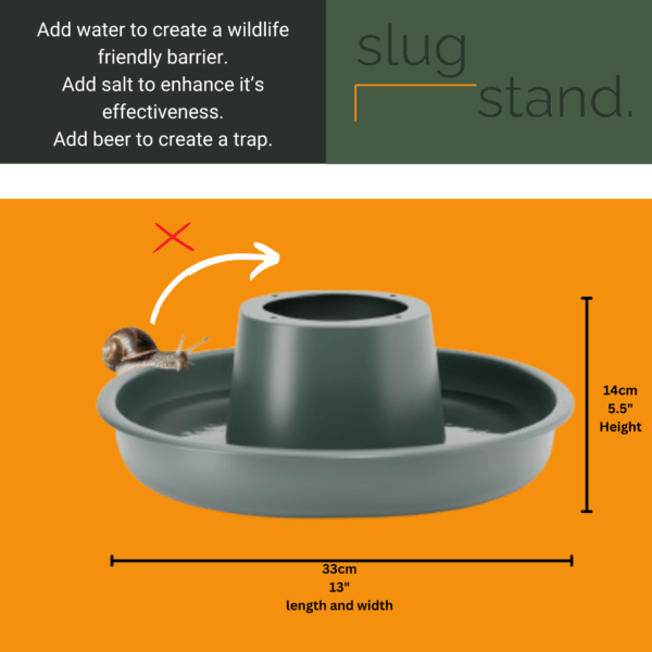 slug stand, slug trap, slug barrier