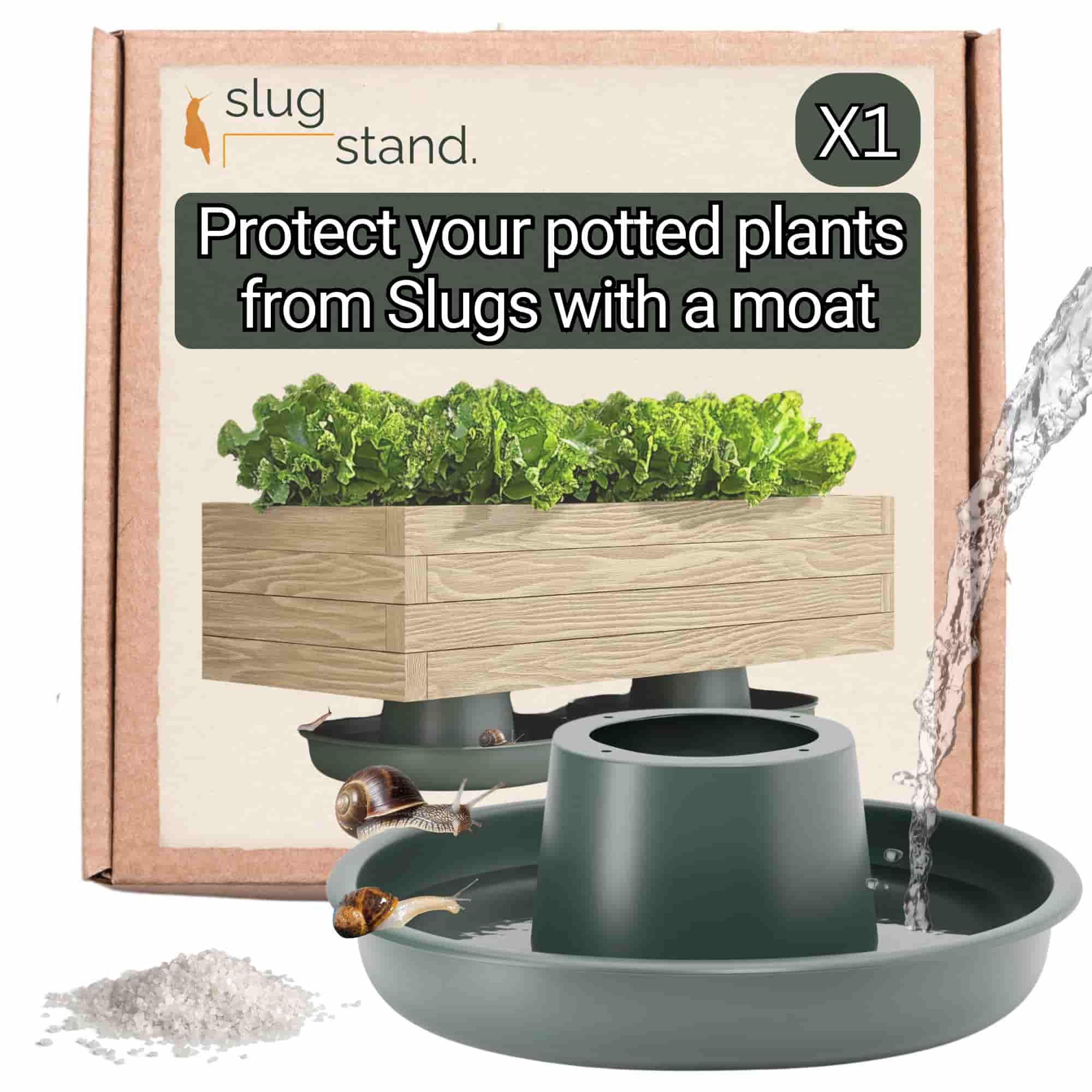 anti slug plant pot slug proof plant pot stand on garden patio