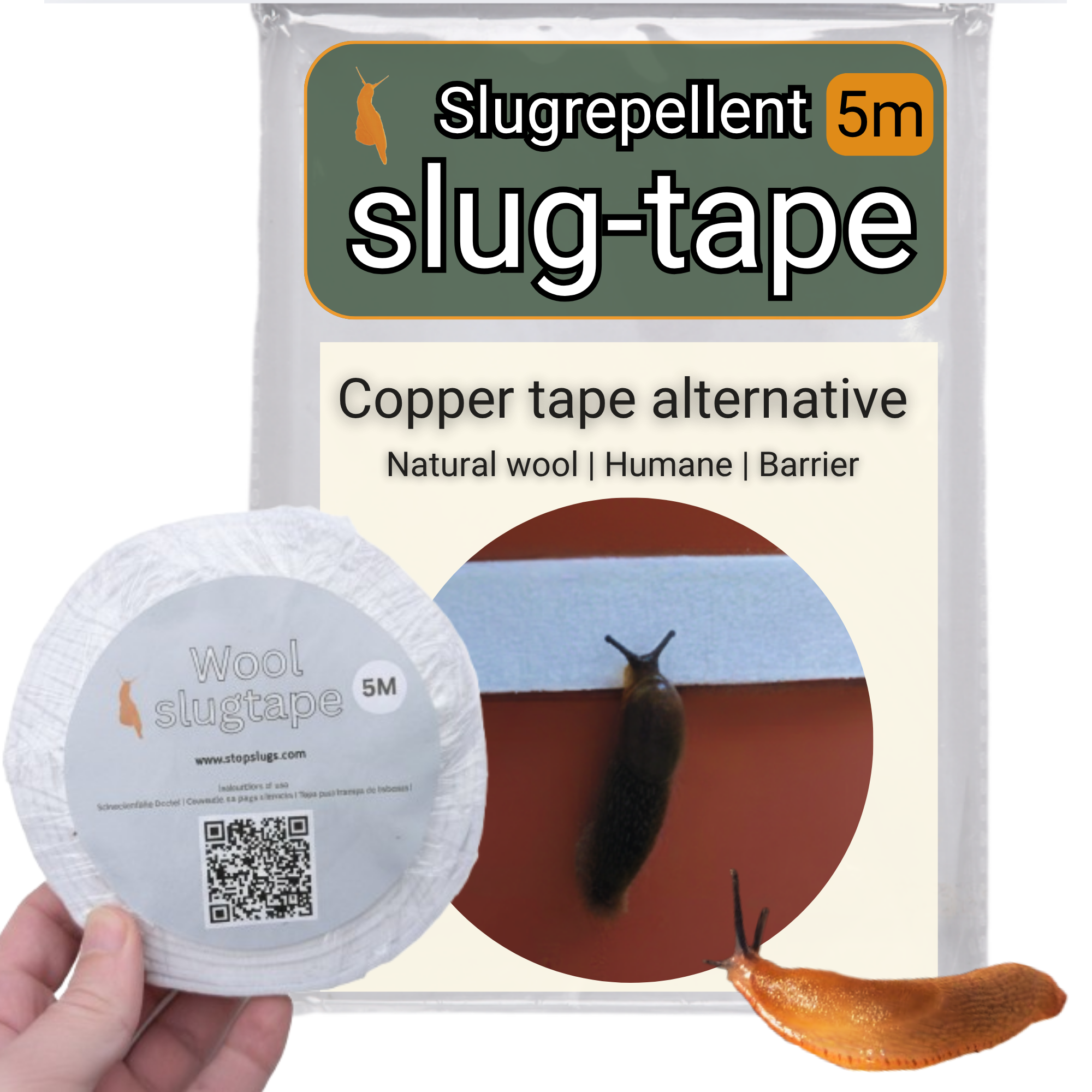 natural slug tape repellent